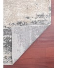 Amer Savannah Erica Gray/Blue Polyester Blend Area Rug 5'3"x7'9"