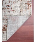 Amer Savannah Dylanne Gray/Red Polyester Blend Area Rug 5'3"x7'9"