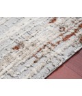 Amer Savannah Dylanne Gray/Red Polyester Blend Area Rug 5'3"x7'9"