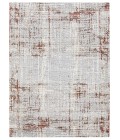 Amer Savannah Dylanne Gray/Red Polyester Blend Area Rug 5'3"x7'9"