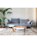 Amer Savannah Dylanne Gray/Red Polyester Blend Area Rug 5'3"x7'9"