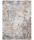 Amer Savannah Gracielle Ivory/Gray Polyester Blend Area Rug 5'3"x7'9"