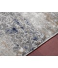 Amer Savannah Hannah Gray/Blue Polyester Blend Area Rug 8'10"x11'10"
