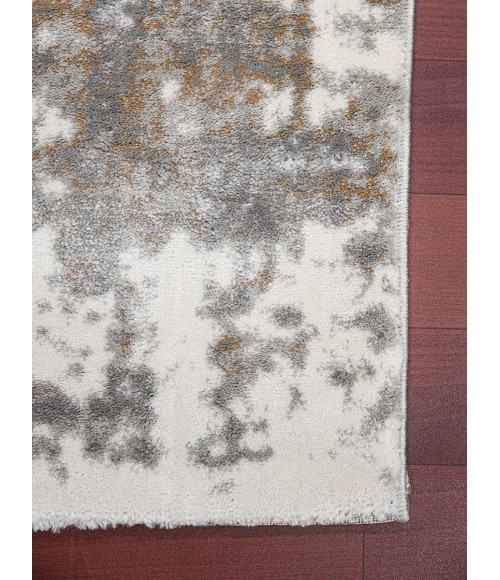 Amer Savannah Hannah Gray/Blue Polyester Blend Area Rug 8'10"x11'10"