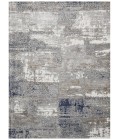 Amer Savannah Hannah Gray/Blue Polyester Blend Area Rug 8'10"x11'10"