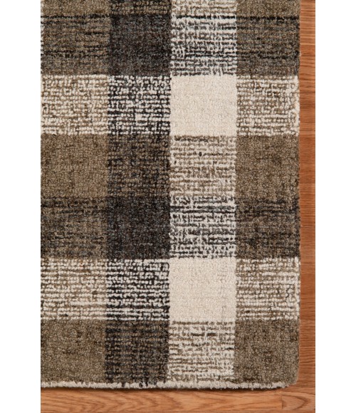 Amer Tartan Cartwell Khaki Plaid Hand-Tufted Wool Area Rug 2'x3'