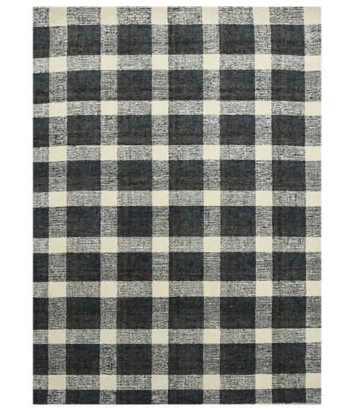 Amer Tartan Cartwell Charcoal Plaid Hand-Tufted Wool Area Rug 5'x7'6"