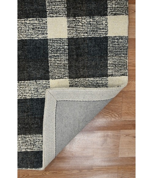 Amer Tartan Cartwell Charcoal Plaid Hand-Tufted Wool Area Rug 5'x7'6"