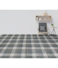Amer Tartan Cartwell Dark Gray Plaid Hand-Tufted Wool Area Rug 9'x13'