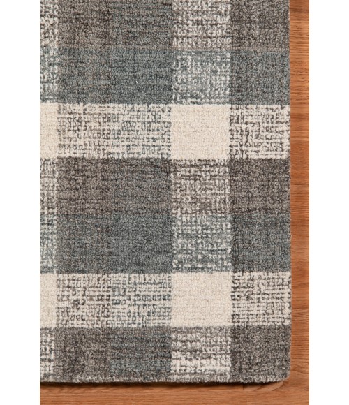 Amer Tartan Cartwell Dark Gray Plaid Hand-Tufted Wool Area Rug 9'x13'