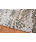 Amer Venice Frasier Ivory/Gold Abstract Runner Rug 3'x9'10"