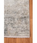 Amer Venice Frisco Gray/Gold Bordered Runner Rug 3'x9'10"