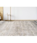 Amer Venice Frisco Gray/Gold Bordered Area Rug 4'11"x7'6"