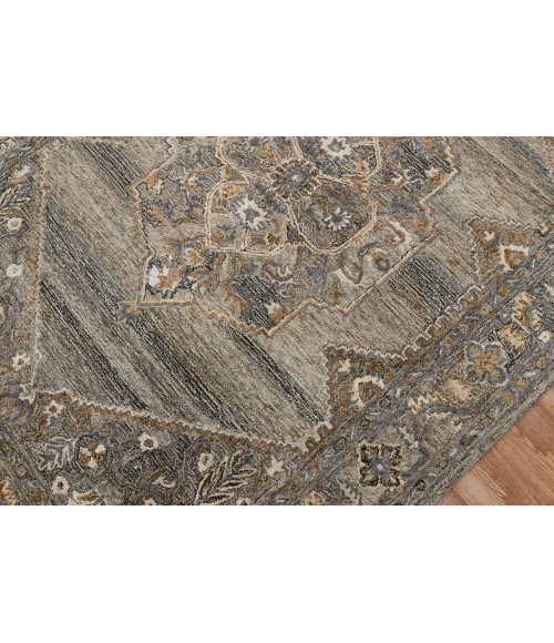 Amer Vestige Kersey Brown Hand-Tufted Wool Blend Area Rug 5'x7'6"
