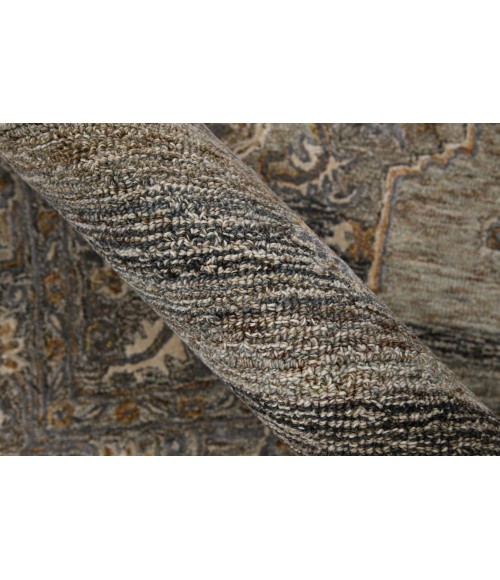 Amer Vestige Kersey Brown Hand-Tufted Wool Blend Area Rug 5'x7'6"