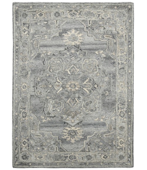 Amer Vestige Nucia Gray Hand-Tufted Wool Blend Area Rug 3'6"x5'6"