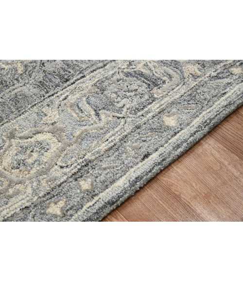 Amer Vestige Nucia Gray Hand-Tufted Wool Blend Area Rug 3'6"x5'6"