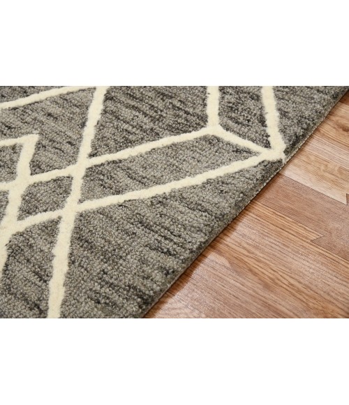 Amer Vista Duncan Taupe Hand-Hooked Wool Area Rug 2'x3'
