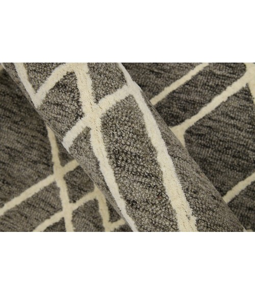 Amer Vista Duncan Taupe Hand-Hooked Wool Area Rug 2'x3'