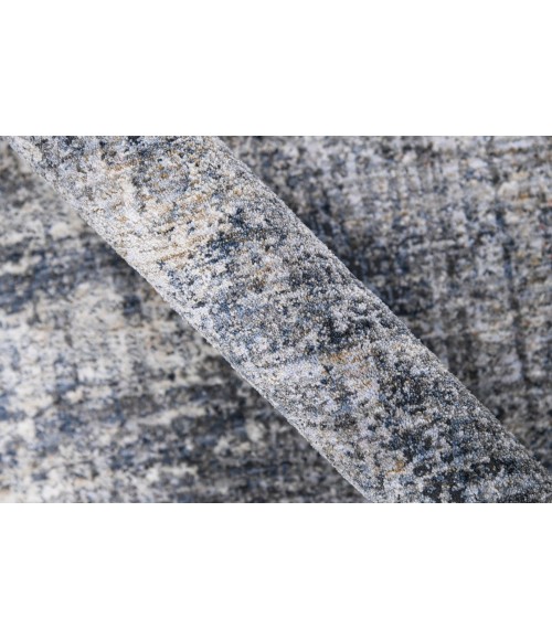 Amer Vermont Allaine Gray Polyester Area Rug 7'10" x 9'10"