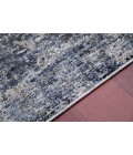 Amer Vermont Bianca Gray/Orange Polyester Area Rug 7'10" x 9'10"
