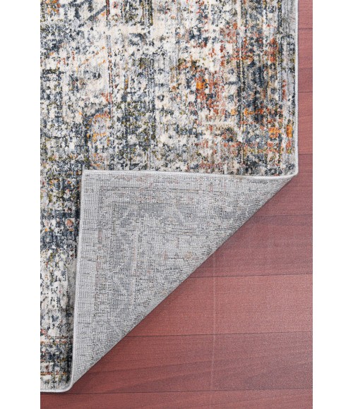 Amer Vermont Chelsea Gray/Ivory Polyester Area Rug 7'10" x 9'10"