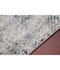 Amer Vermont Divina Gray Polyester Runner Rug 2'7" x 8'