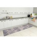 Amer Vermont Divina Gray Polyester Runner Rug 2'7" x 8'