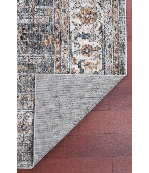 Amer Vermont Glidel Charcoal Polyester Area Rug 5'3" x 7'6"