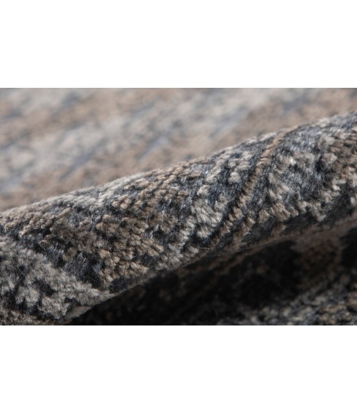 Amer Winslow Tipton Dark Blue Hand-Knotted Wool Blend Area Rug 2'x3'