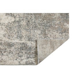 Amer Yasmin Acy Gray/Beige Abstract Polyester Rug 2'6" x 8'
