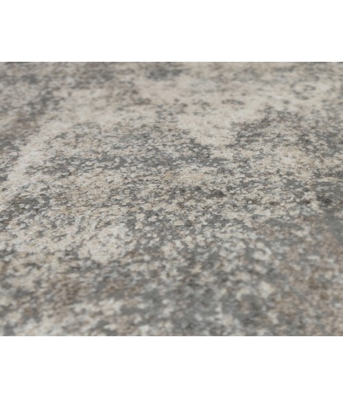 Yasmin Acy Gray/Beige Abstract Polyester Area Rug