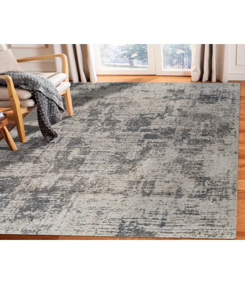 Yasmin Clarise Beige Abstract Polyester Area Rug