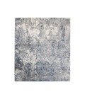 Yasmin Acy Light Blue Abstract Polyester Area Rug