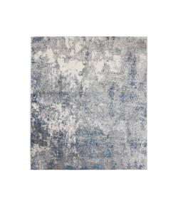 Amer Yasmin Acy Light Blue Abstract Polyester Area Rug 5'3" x 7'3"