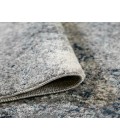 Yasmin Acy Light Blue Abstract Polyester Area Rug