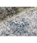 Yasmin Acy Light Blue Abstract Polyester Area Rug