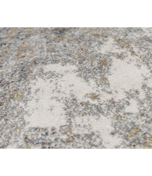 Yasmin Acy Yellow/Blue Abstract Polyester Area Rug
