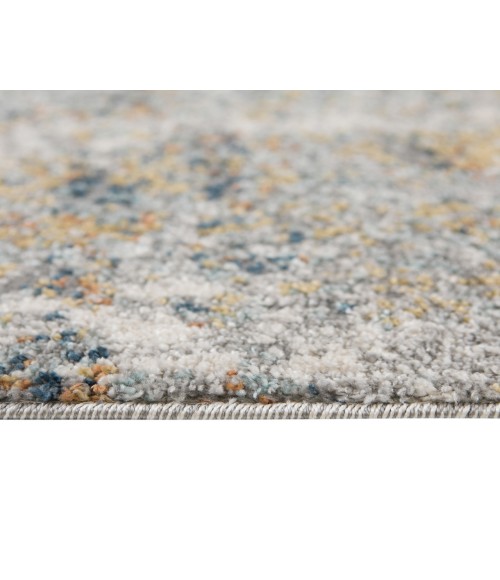 Yasmin Acy Yellow/Blue Abstract Polyester Area Rug