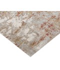 Yasmin Acy Red/Cream Abstract Polyester Area Rug