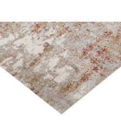 Amer Yasmin Acy Red/Cream Abstract Polyester Rug 2'6" x 8'