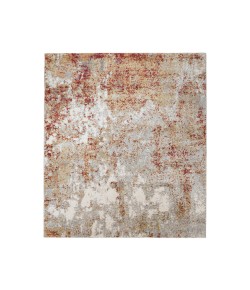 Amer Yasmin Acy Red/Cream Abstract Polyester Area Rug 5'3" x 7'3"