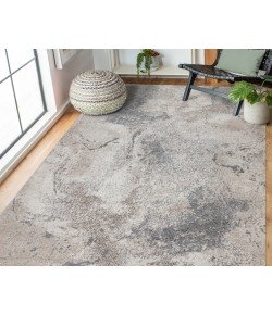 Amer Yasmin Ester Cream Abstract Polyester Rug 7'10" x 10'6"