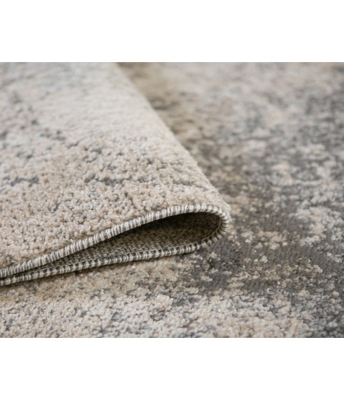 Yasmin Ester Cream Abstract Polyester Area Rug