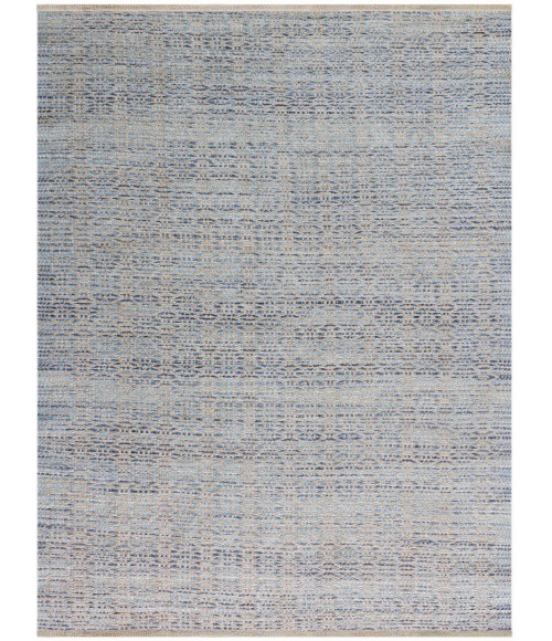 Amer Zola Parquet Blue Jute/Rayon Flatweave Area Rug 8'x10'