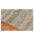 Amer Zola Parquet Light Blue Jute/Rayon Flatweave Area Rug 8'x10'