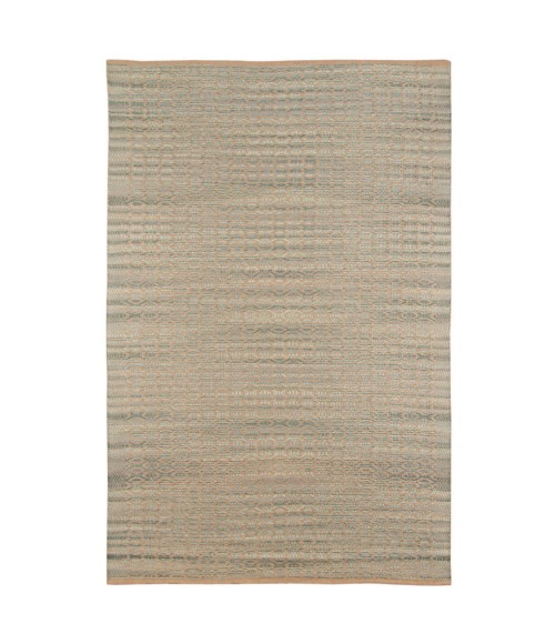 Amer Zola Parquet Light Blue Jute/Rayon Flatweave Area Rug 8'x10'