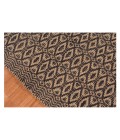 Amer Zola Parquet Black/Tan Jute/Rayon Flatweave Area Rug 8'x10'