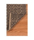 Amer Zola Parquet Black/Tan Jute/Rayon Flatweave Area Rug 8'x10'