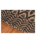 Amer Zola Parquet Black/Tan Jute/Rayon Flatweave Area Rug 8'x10'